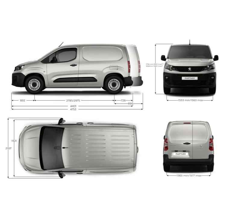 Peugeot Partner et e-Partner : fourgon utilitaire 5 places